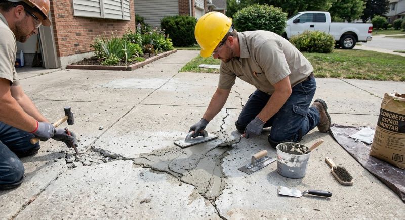 Cracked Slab Repair in Des Moines, IA