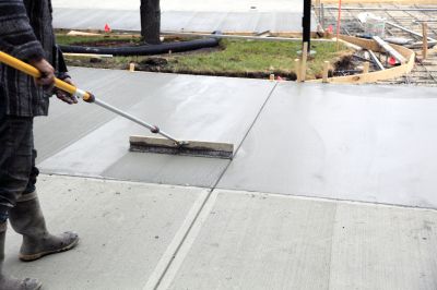 Preparation of driveway surface